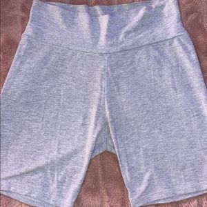 Grey biker shorts